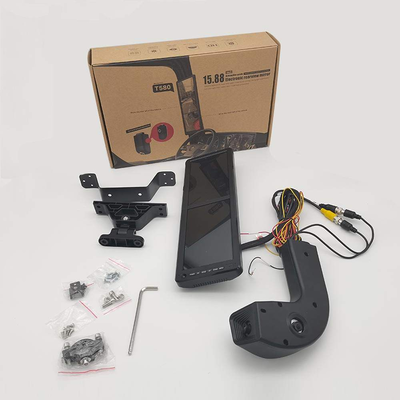 品質  OEM Wholesale Vehicle Security System, 15.8" HD Dual Display Electronic Rearview Mirror with 2 Cameras Recording for MAN Bus Truck 工場