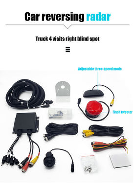 Factory Wholesale Safety IP67 Resist Low Temperature Waterproof Truck Parking 4 Sensor System radar Detector Warning Voice Alarm