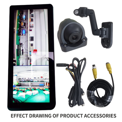 IP67車の背面図ミラーDVR完全なHD 1080P 2CHの二重カメラのビデオ レコーダー