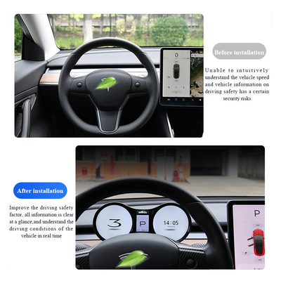 選択可能な警報灯TeslaモデルY器械の集りのパネルLCD 4.3インチ