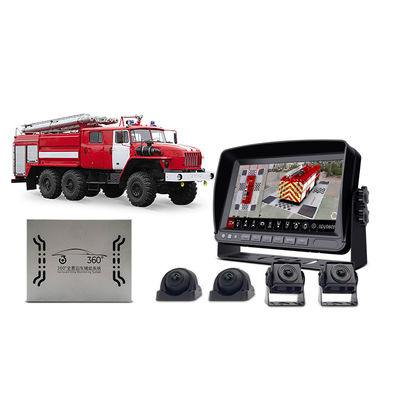 救助活動用のAHD 1080Pナイトビジョン防水ハウジングを備えた消防車バックアップ360カメラシステム