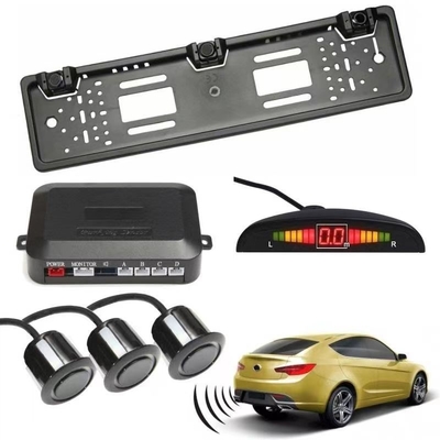 3 駐車センサー LEDディスプレイ カー リバースバックアップレーダーシステム