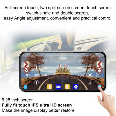 シャークフィンデザインと6.25インチスクリーンを備えた高度なAHD 1080Pリアビューカメラ、駐車と死角認識用