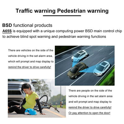 シャークフィンデザインと6.25インチスクリーンを備えた高度なAHD 1080Pリアビューカメラ、駐車と死角認識用