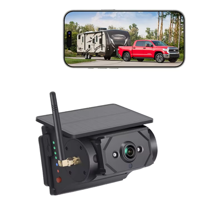 Wi-Fi ソーラー電動 無線カーカメラ 100m 送電 バス バン トラック RV キャンピングトラック すべての車種