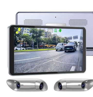 6インチ電子後視鏡モニターシステム 双面シャークフィンカメラとAHD 1080P HD盲点モニタリングキット