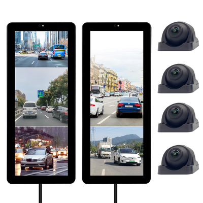 車のバックカメラ 1080Pライセンスプレートカメラ、調節可能な暗視機能と4または8個のIRライト付き